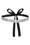 Amaxiu Ceinture de mariage en strass de mariée fabriquée à la main pour femme, ceintures en cristal scintillantes pour femme,