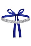 Amaxiu Ceinture de mariage en strass de mariée fabriquée à la main pour femme, ceintures en cristal scintillantes pour femme,