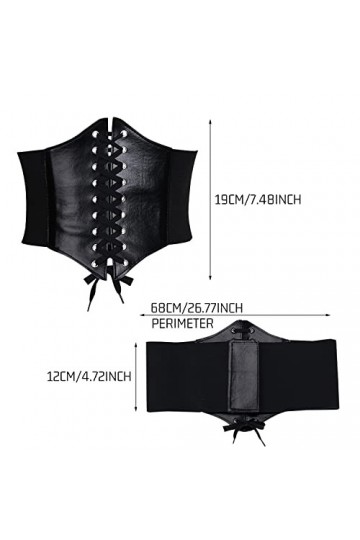 1 pièce de joint de taille palace noir, joint de taille ultra-large pour femmes de style palace, joint de taille élastique se