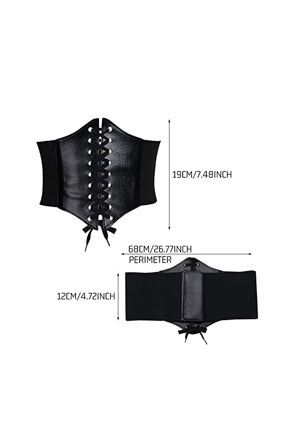 1 pièce de joint de taille palace noir, joint de taille ultra-large pour femmes de style palace, joint de taille élastique se