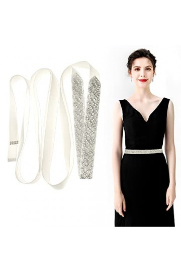 REFORUNG Strass Ceinture de Mariée Ceinture en Cristal Strass Mariage Strass Cristal Nuptiale Ruban Ceinture de Mariage Prom 