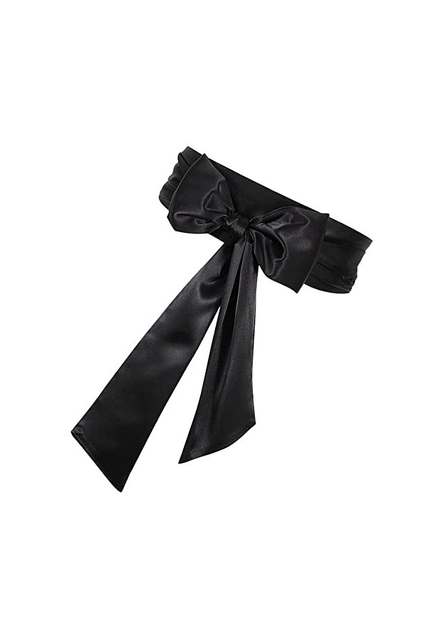 THATSRAD Ceinture Noeud Papillon Femme 250*10cm Ceinture Élastique Femmes Noeud Papillon Ceinture Ceinture avec Noeud Papillo