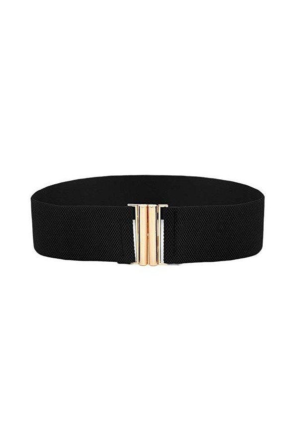 Oyccen Ceinture Extensible Femmes Large Ceintures de Taille Élastique Dames Décorative de Robe, rouge