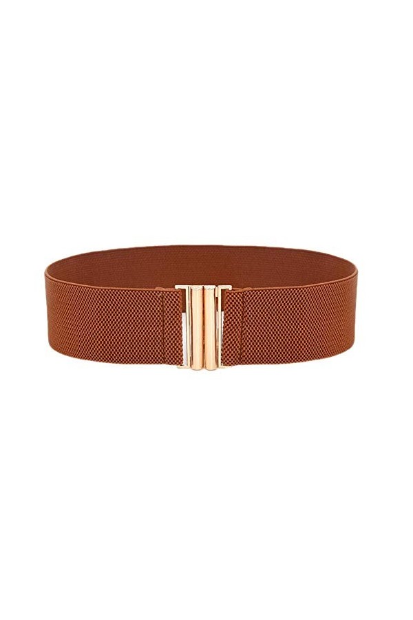 Oyccen Ceinture Extensible Femmes Large Ceintures de Taille Élastique Dames Décorative de Robe, rouge