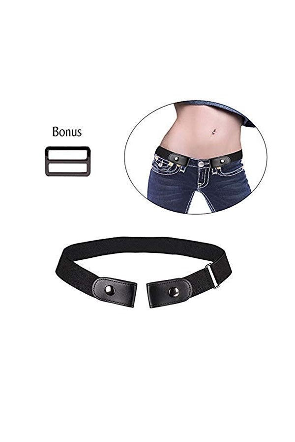 shajiahao Ceinture Extensible Sans Boucle, Ceinture Extensible pour Femmes,Ceinture Élastique Invisible, Ceinture Femmes Homm