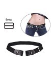 shajiahao Ceinture Extensible Sans Boucle, Ceinture Extensible pour Femmes,Ceinture Élastique Invisible, Ceinture Femmes Homm