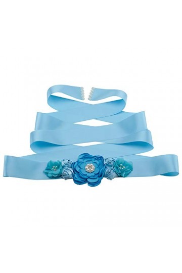 MoreChioce - Ceinture - Femme bleu ciel taille unique