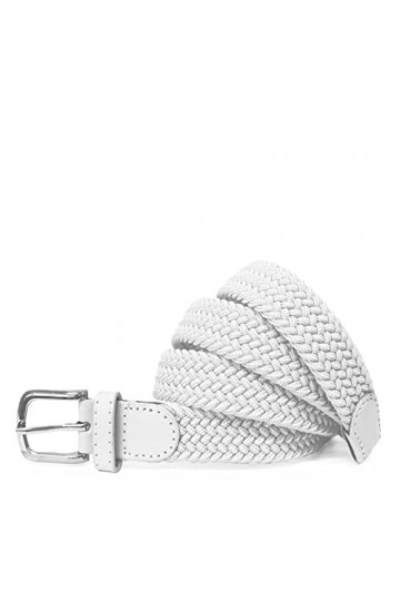 Gloop Ceinture en toile élastique pour femme tressée Ceinture élastique de 2,5 cm pour femme