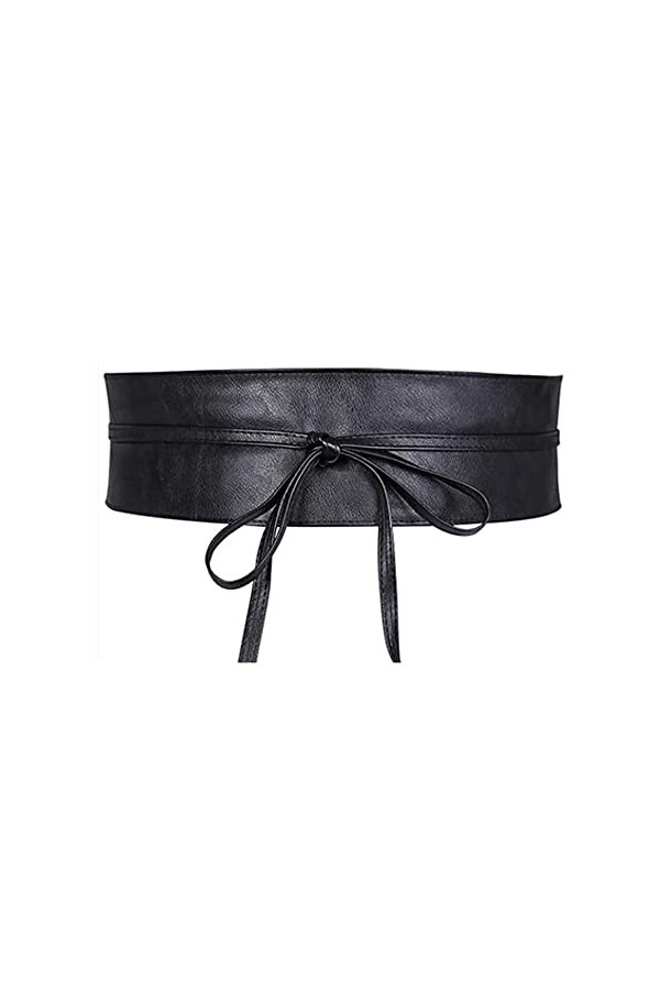 Liitata Ceinture large pour femme - Ceinture à nouer - Ceinture en cuir - Ceinture de taille - Ceinture cintrale - Ceinture c