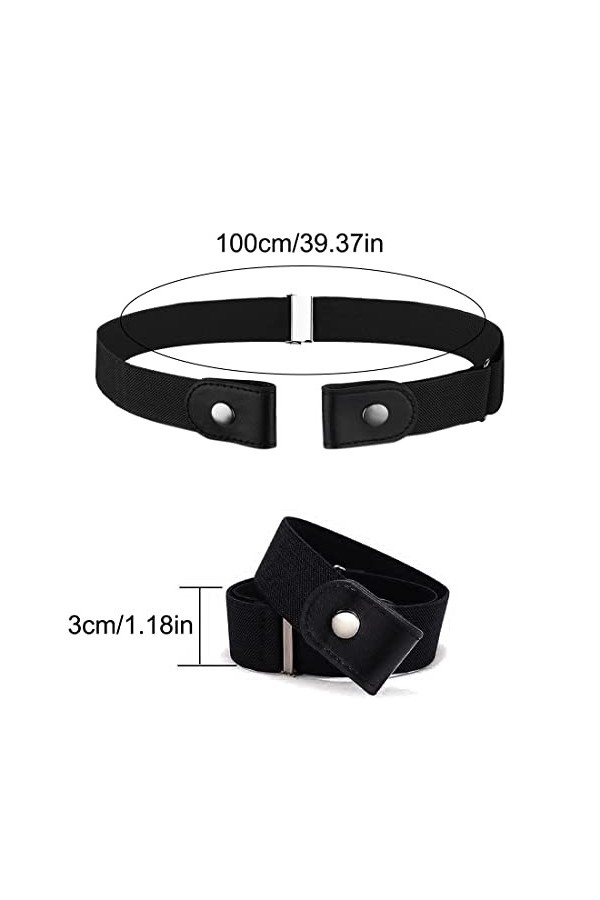 SCJJZ ceinture femme,ceinture elastique femme,ceinture sans boucle homme,Ceinture invisible sans boucle pour femme sans trace