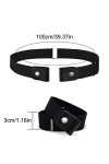 SCJJZ ceinture femme,ceinture elastique femme,ceinture sans boucle homme,Ceinture invisible sans boucle pour femme sans trace