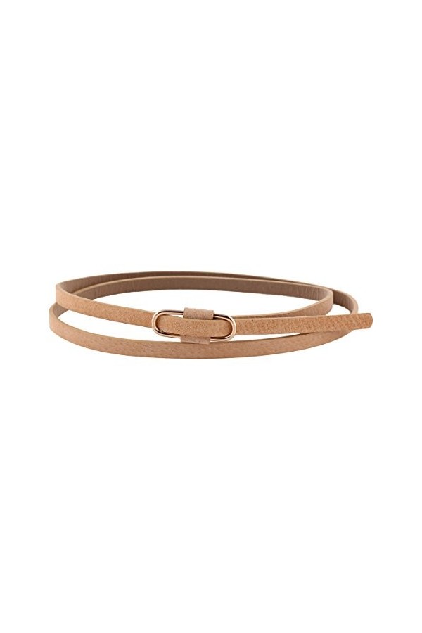 Damara Femmes Ceinture Lombaire Cuir Synthétique Réglable Classique Casual,Marine
