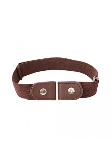 WYCTIN Solder Lot de 2 ceintures invisibles réglables sans boucle pour femme - Pour jeans et robes de 47 à 47 avec sangle épa