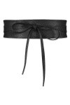 JOCXZI Ceinture pour femme, 1 pièce - large ceinture, ceinture à la taille avec lacets et cravates, ceinture Obi pour femme l