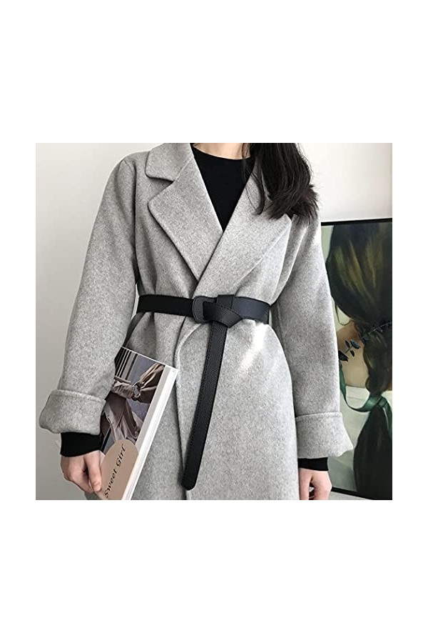 Aabellay Corset en cuir synthétique pour femme - Ceinture rétro nouée avec nœud papillon - Style boho - Costume dHalloween -