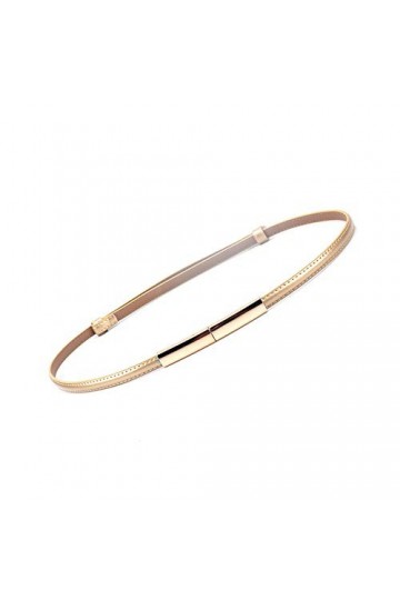 Rojeam Femme Ceinture en Cuir Sans Boucle Ceintures Réglable Sangle de Taille pour Pantalons Jeans Robe