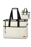 Lubardy Sac de Plage Femme avec 7 Poches Grande Capacité Sac de Plage XXL Extra Large Famille 30L Sacs à Main Cabas pour Plag