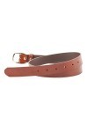 Merry Style Ceinture en Cuir Véritable Femme D41 Brun, 85 cm Longueur totale 104 cm 