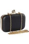 Beautyshow Sac de Soirée Pochette, Women Clutch Bag Mini Evening Bag Pochette de soirée métallique avec Chaîne pour femme Cha