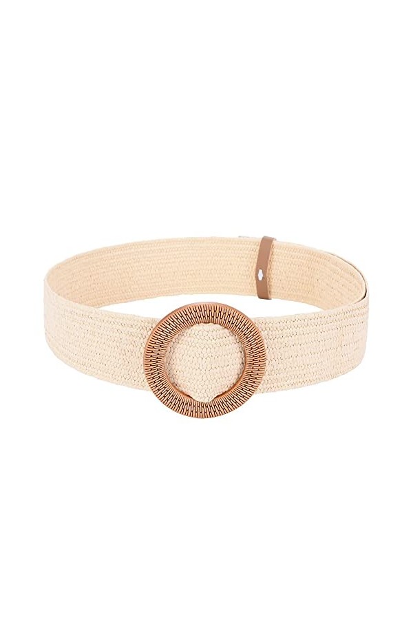 TBSCWYF Ceinture en Paille Tissée Femme Ceinture de paille pour femme Ceinture élastique Tissée en Paille Stretch Tressée ave