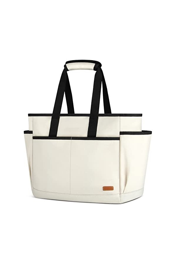 Lubardy Sac de Plage Femme avec 7 Poches Grande Capacité Sac de Plage XXL Extra Large Famille 30L Sacs à Main Cabas pour Plag