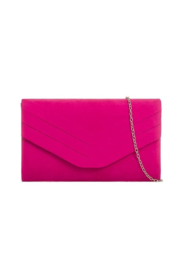 fi9 Sac à main élégant en daim pour femme, vert foncé, medium