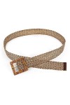 Générique JIUZUI Ceinture tissée Ceintures tressées Ceinture Large Grosse Boucle Robe Ceinture Ceinture réglable pour Femmes 