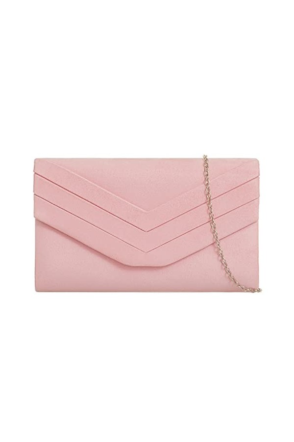 fi9 Sac à main élégant en daim pour femme, vert foncé, medium