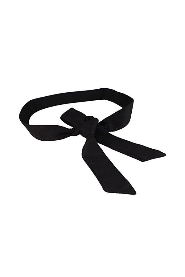 F Fityle Ceinture Enveloppante en Coton pour Femmes, Ceinture pour Manteau, Noir Fait en Coton 