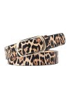 GALPADA Femmes De Ceintures Léopard Décor Déclaration Ceintures Pour Femmes Gainé De Cuir Ceintures Pour Femmes Femmes De Cei