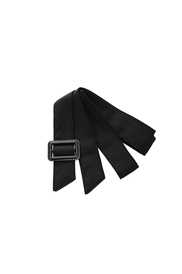 Tainrunse Dame Ceinture Dame Robe Trench-Coat Large Ceinture Accessoire De Mode Décoratif Noir 170 cm