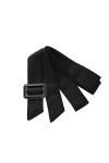 Tainrunse Dame Ceinture Dame Robe Trench-Coat Large Ceinture Accessoire De Mode Décoratif Noir 170 cm