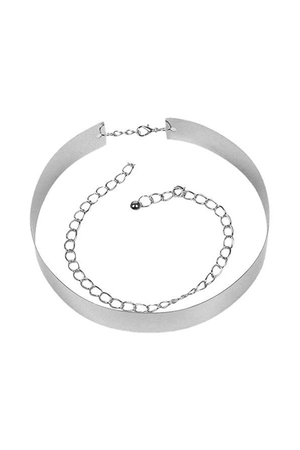 MoreChioce Ceinture Chaine Femme,110cm Fantaisie Chaîne Taille Strass Diamant Décoration en Métal avec Boucle Sangle Ceinture