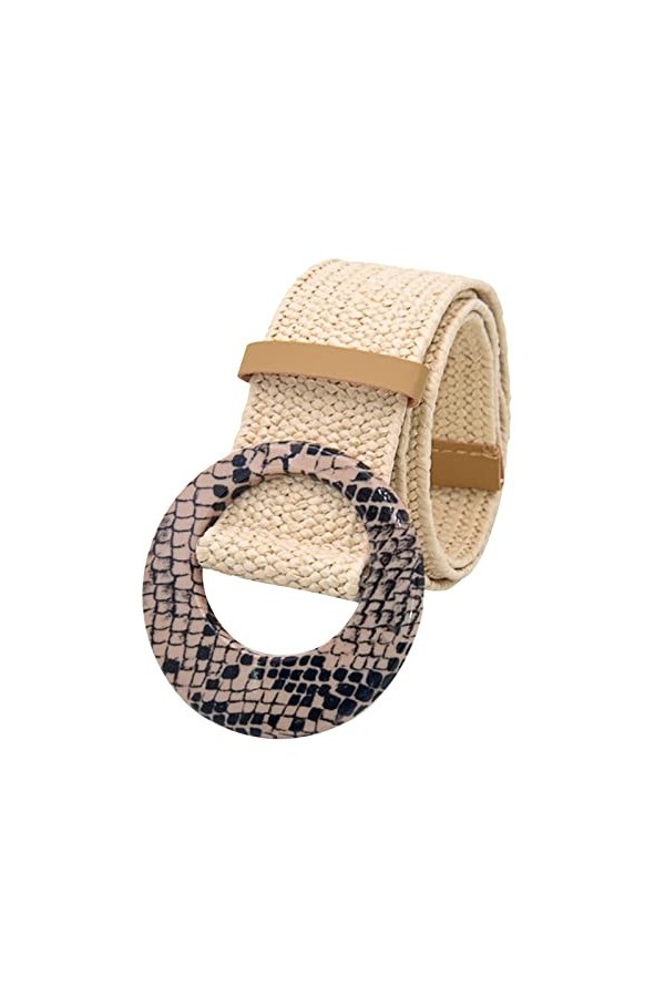 Gelb&Schwarz Ceinture Cuir Véritable Homme Noir Femmes ceinture paille tissée élastique extensible ceintures larges pour robe