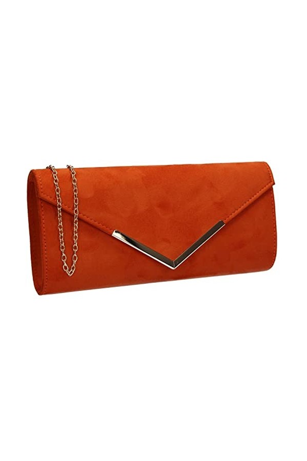 SWANKYSWANS Leona Pochette en daim synthétique, Vert, Taille unique