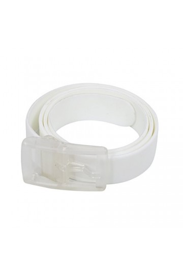 Burden Ceinture en plastique en silicone unisexe elegante - blanc