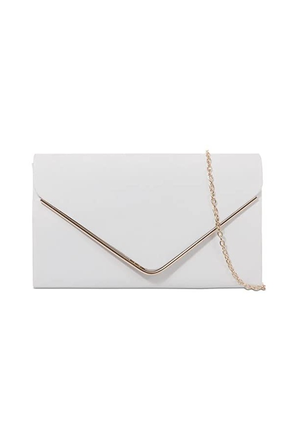 fi9 Sac à main en daim uni pour femme, lilas, medium