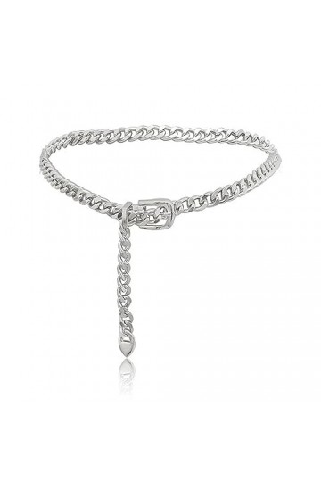 BBHKKL Ceinture Chaîne pour Femme, Ceinture Chaîne en Métal Ceinture Réglable, Ceinture Maigre, Jupe Ceinture pour Femme, Cei