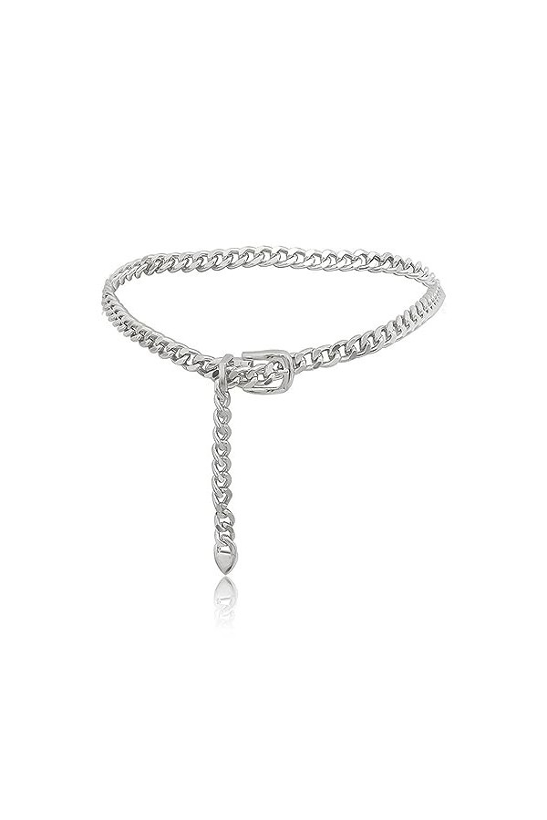 BBHKKL Ceinture Chaîne pour Femme, Ceinture Chaîne en Métal Ceinture Réglable, Ceinture Maigre, Jupe Ceinture pour Femme, Cei