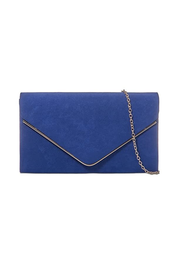 fi9 Sac à main en daim uni pour femme, lilas, medium