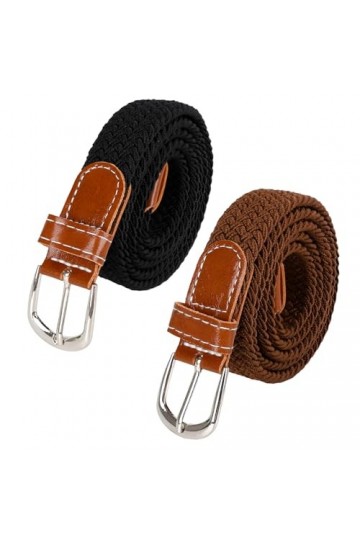 Ceinture Élastique Pour Homme et Femme Ceinture Tressée Sans Boucle Invisible Unisexe Confortable Ceinture Élastique Vintage 