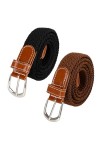 Ceinture Élastique Pour Homme et Femme Ceinture Tressée Sans Boucle Invisible Unisexe Confortable Ceinture Élastique Vintage 