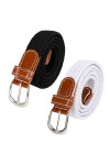 Ceinture Élastique Pour Homme et Femme Ceinture Tressée Sans Boucle Invisible Unisexe Confortable Ceinture Élastique Vintage 