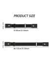 JSUOEO Lot de 2 ceintures sans boucle - Élastique - Pour femme - Invisible - Taille réglable - Sans boucle - Boucle invisible
