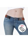 SWZY Ceinture pour femme élastique sans boucle – Ceinture invisible/ceinture élastique invisible, plus de santé pour ceinture