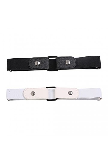 Tokaneit Ceinture Extensible Sans Boucle Ceinture Sans Boucle Élastique Invisible pour Femme Ou Homme Ceintures Invisibles 2 