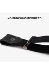 LEEQBCR 1 ceinture élastique femme, ceinture non sans boucle homme ceinture élastique, ceinture invisible 1 jean avec boucle