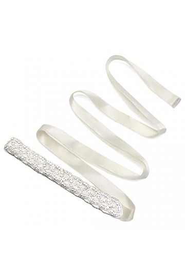 Strass Ceinture de Mariée, Ceinture Strass Femme, Ceinture avec Strass, 262 x 2,5 cm Nuptiale Ruban Ceinture de Mariage, Cein