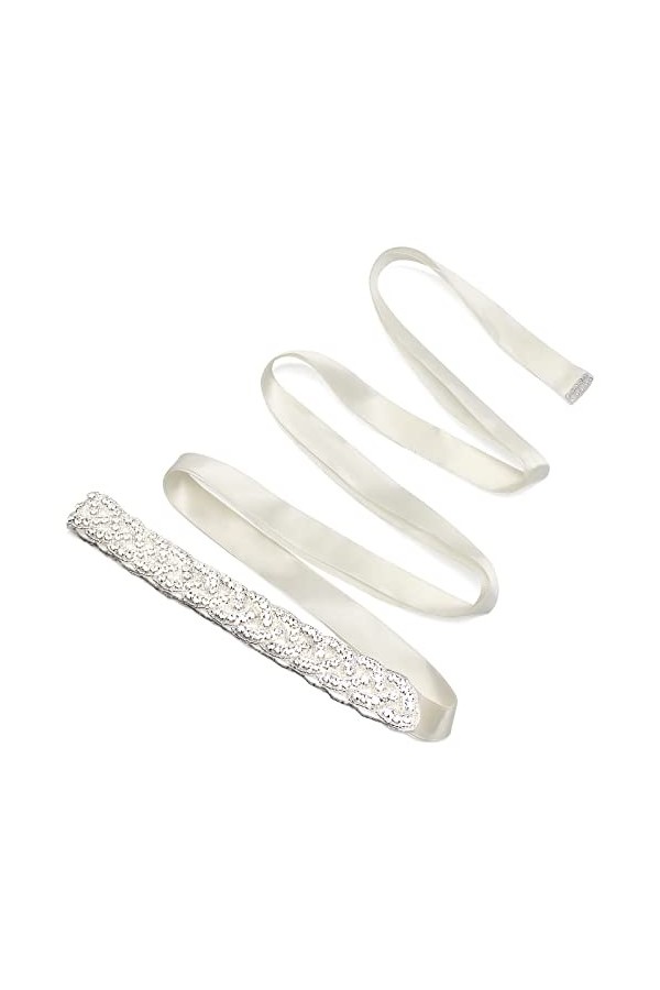 Strass Ceinture de Mariée, Ceinture Strass Femme, Ceinture avec Strass, 262 x 2,5 cm Nuptiale Ruban Ceinture de Mariage, Cein