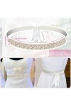 Strass Ceinture de Mariée, Ceinture Strass Femme, Ceinture avec Strass, 262 x 2,5 cm Nuptiale Ruban Ceinture de Mariage, Cein